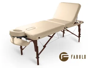 Fabulo, USA Dřevěný masážní stůl Fabulo DIABLO Plus Set (192x76cm, 4 barvy) Barva: krémová