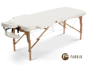 Fabulo, USA Dřevěný masážní stůl Fabulo UNO Set (186x71cm, 9 barev) Barva: bílá