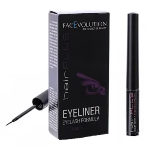 FacEvolution Vyživující tekuté oční linky (Eyeliner Eylash Formula) 1,5 ml Černé