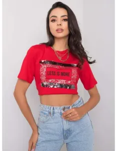 Dámské tričko s nápisem NIKKI červené