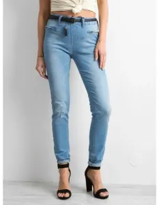 Dámské džíny s jemným vzorem LIGHT modré