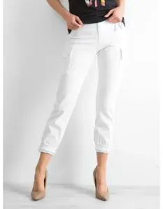 Dámské kalhoty VINTAGE bílé