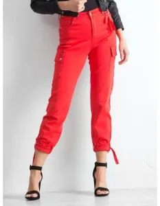 Dámské kalhoty VINTAGE červené