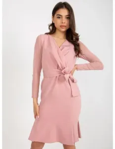 Dámské šaty s lemem LIBUSA růžové