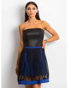 Dámské šaty s tylovou sukní CANDIDA tmavě modré