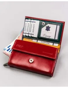 Dámská kožená peněženka R-RD-02-GCL-3585 červená