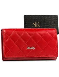 Dámská kožená peněženka R-RD-07-GCL-Q-3813 ČERVENÁ