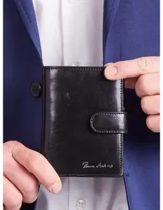 Pánská kožená peněženka černá #1359049