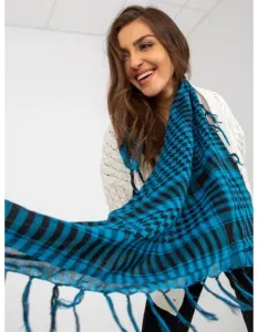 Dámský šátek kostkovaný MIA modročerný