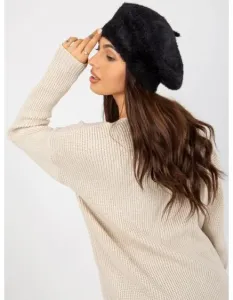 Dámská zimní čepice s baretem JULIANA černá