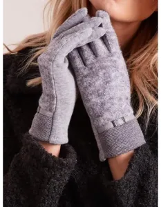 Dámské rukavice s pletenou vložkou JOSEPHINE šedé