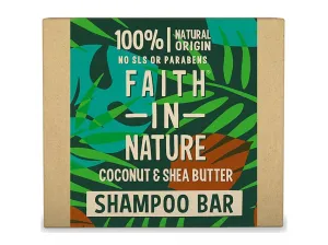 Faith in Nature Tuhý šampon Kokos a bambucké máslo (Shampoo Bar) 85 g