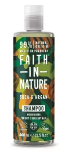 Faith in Nature Vyživující šampon pro suché a velmi suché vlasy Argan a bambucké máslo (Nourishing Shampoo) 400 ml