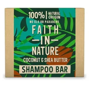 FAITH IN NATURE Tuhý šampon Kokos-bamb. máslo 85 g