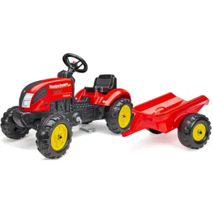 FALK - šlapací traktor 2058L Country Farmer s vlečkou - červený