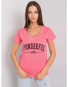 Dámské tričko s nápisem LEILLA růžový