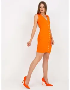 Dámské šaty bez rukávů KILEY oranžové
