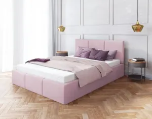 FDM Čalouněná manželská postel FRESIA | 140 x 200 cm Barva: Růžová