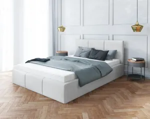 FDM Čalouněná manželská postel FRESIA | 180 x 200 cm Barva: Bílá