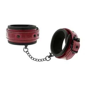Pouta na nohy FETISH SUBMISSIVE Dark Room Ankle Cuffs Vegan Leather