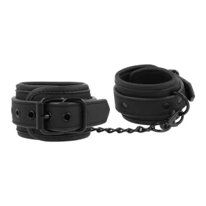 Pouta na ruce FETISH SUBMISSIVE HANDCUFFS VEGAN LEATHER