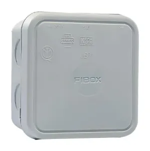 Fibox Jb 2.5 G Enclosure, Junction Box, Pp, Grey