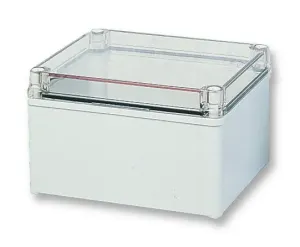 Fibox Pc D 85 T Enclosure Box, Polycarbonate, Ip67, Clear Lid