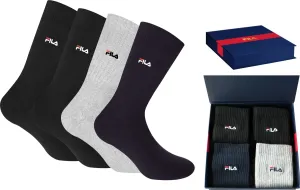 Fila 4 PACK - pánské ponožky FB4405/4-999 43-46