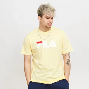 Bavlněné tričko Fila Bellano žlutá barva, s potiskem, FAU0067