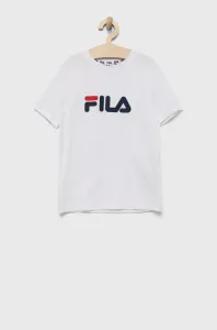Dětské bavlněné tričko Fila bílá barva, s potiskem #1982267