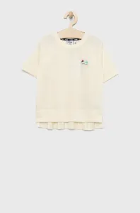 Dětské tričko Fila béžová barva #2003836