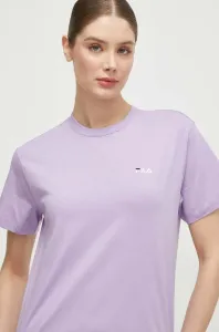 Bavlněné tričko Fila Biendorf fialová barva, FAW0452