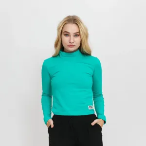 TARSIA cropped turtle neck long sleeve shirt XL