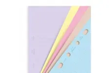 Filofax A5 linkované papíry barevné, 30 listů