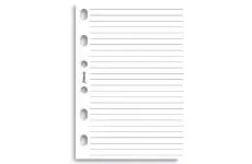 Filofax papír linkovaný bílý, 100 listů formát A7