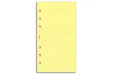 Filofax poznámkový papír linkovaný žlutý náplň osobních diářů 20 listů
