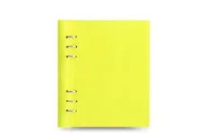 Filofax Clipbook Saffiano Fluoro Yellow A5