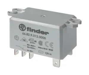 Finder 668281100000 Power Relay, Dpdt, 110Vac, 30A, Panel