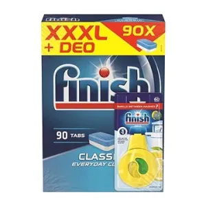 FINISH Classic 90 ks + Osvěžovač do myčky Lemon & Lime