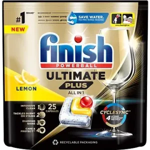 FINISH Ultimate Plus All in 1 Lemon, 25 ks