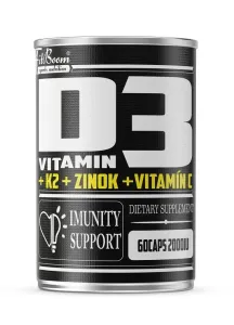 Vitamin D3+K2+Zinek+Vitamin C - FitBoom 60 kaps