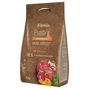 Fitmin dog Purity Adult Mini Beef bezobilné - 4 kg