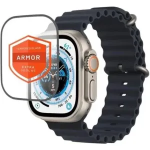 FIXED Armor prémiové tvrzené sklo s aplikátorem Apple Watch Ultra 49mm černé