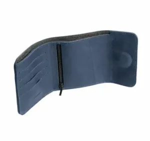 FIXED Tripple Wallet AirTag Kožená peněženka z pravé hovězí kůže modrá #4945439