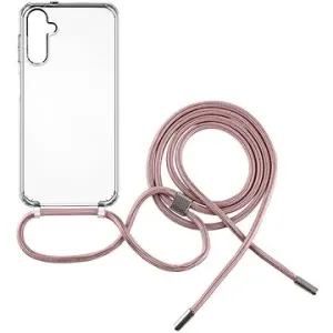 FIXED Pure Neck s růžovou šňůrkou na krk pro Samsung Galaxy A14/A14 5G