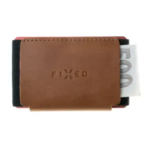 FIXED Smile Kožená peněženka se smart trackerem, hnědá #2053349