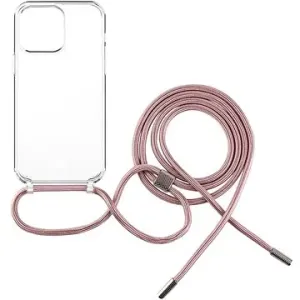 FIXED Pure Neck AntiUV s růžovou šňůrkou na krk pro Apple iPhone 13 Pro Max
