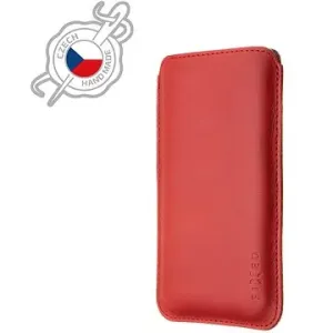 FIXED Slim Torcello vyrobené z pravé kůže pro Apple iPhone 12/12 Pro/13/13 Pro červené
