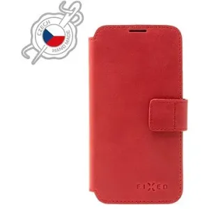 FIXED ProFit z pravé hovězí kůže pro Apple  iPhone 7/8/SE (2020/2022) červené
