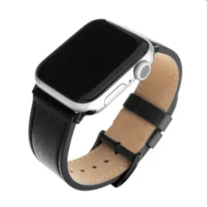 FIXED Kožený řemínek Leather Strap pro Apple Watch 38/40/41 mm FIXLST-436-BK, černý